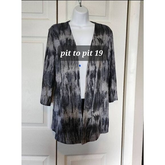 Chico's  Gray Tiedie Cardigan - Picture 5 of 5